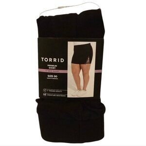 Black Torrid Women's Signature Premium Crochet Insert Bike Shorts